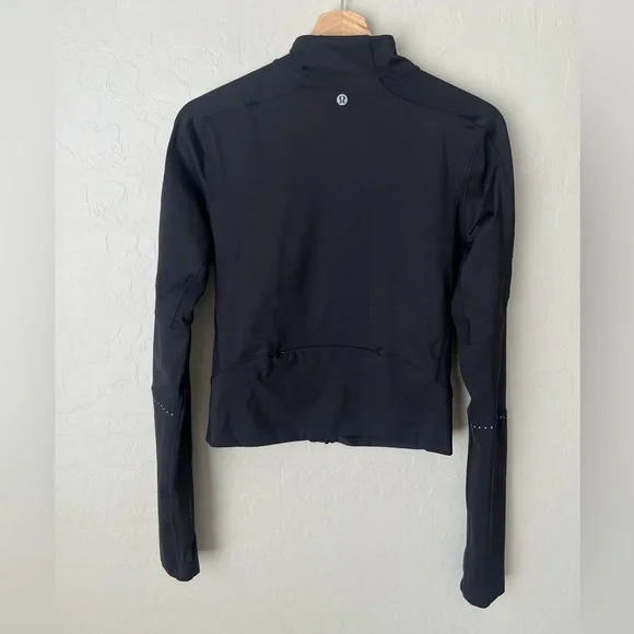 Lululemon Final Mile Jacket Black Reflective Running 8
